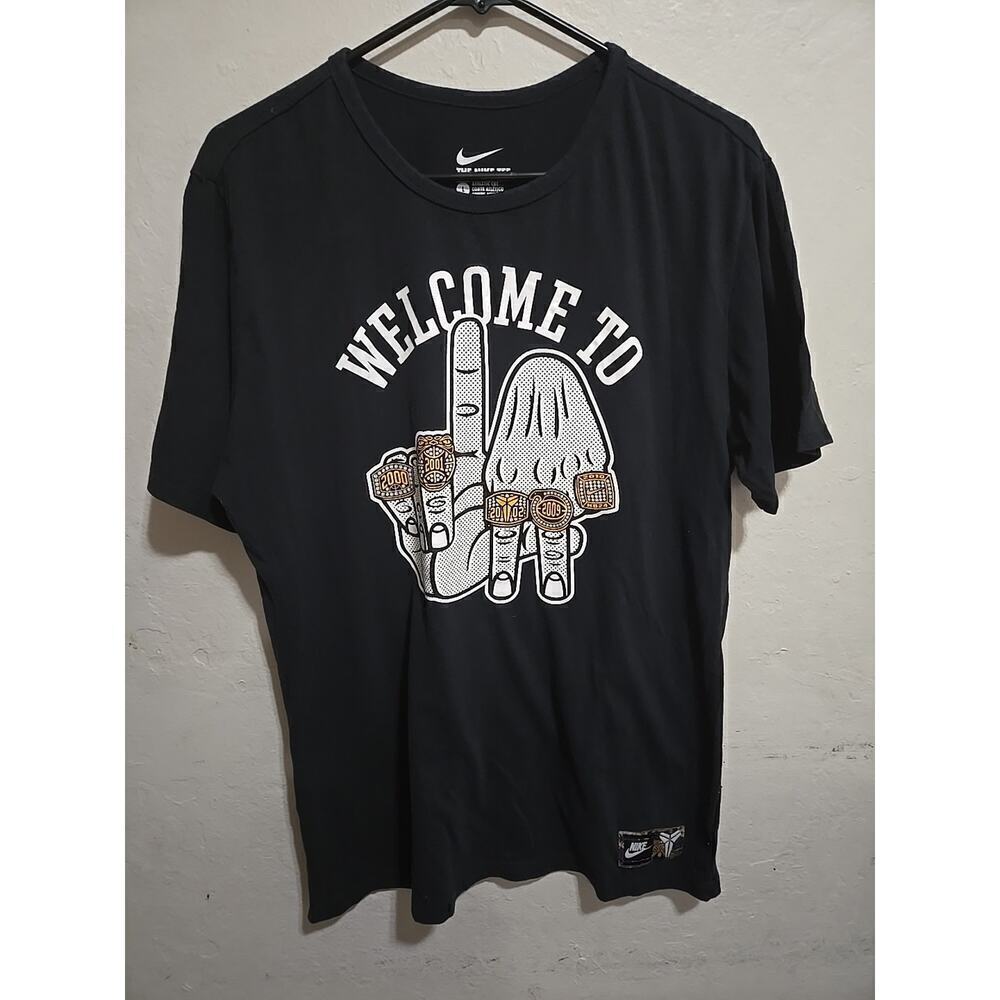 Nike ‘Welcome to LA’ Kobe Bryant LA Lakers Shirt 5 Rings Size Large